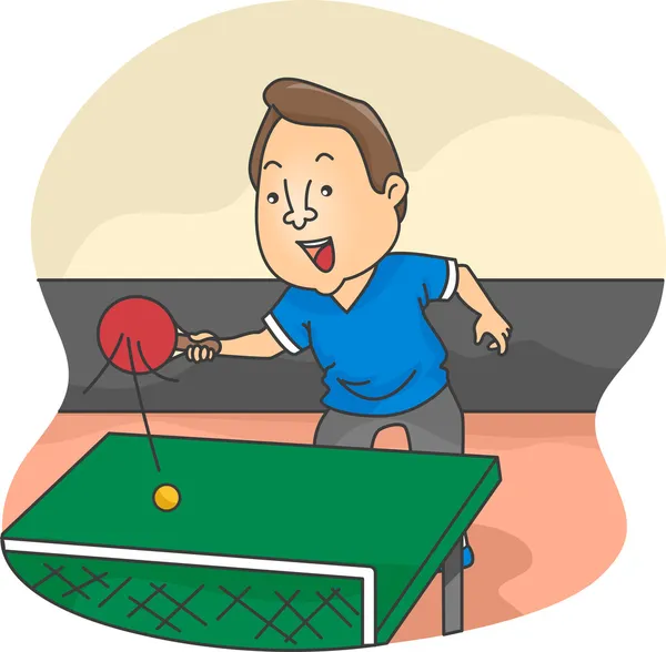 Male Table Tennis Player — Stock Photo, Image