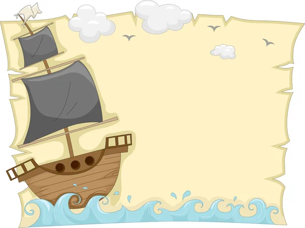 Pirate Ship Background — Stock Photo, Image