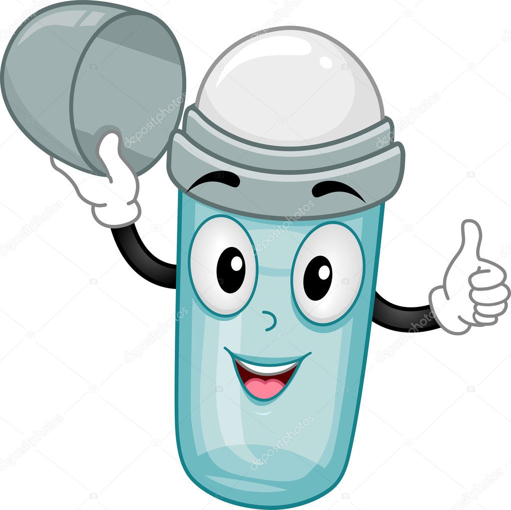 Open Roll-on Deodorant Mascot