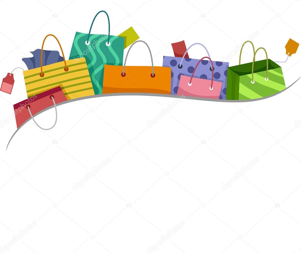 Shopping Bags Border