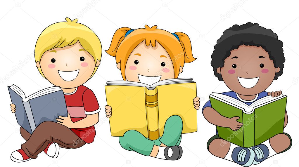 Children Reading Books