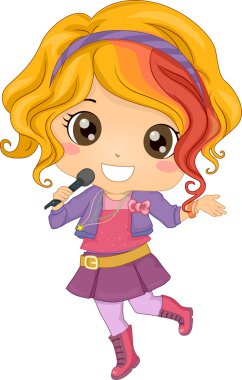 küçük kız pop yıldızı