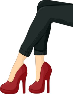 Stiletto giymek ayak