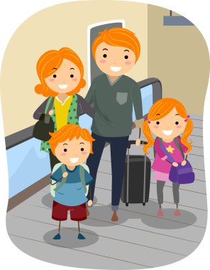 aile içinde hareketli bir geçit