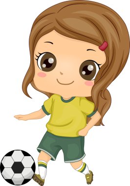 çocuğun futbol kız