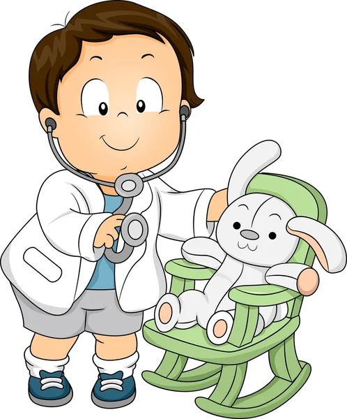 Toddler Boy Doctor — Stock Photo, Image