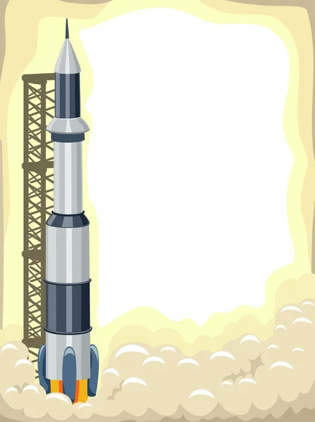 Roket fırlatma arka plan — Stok fotoğraf