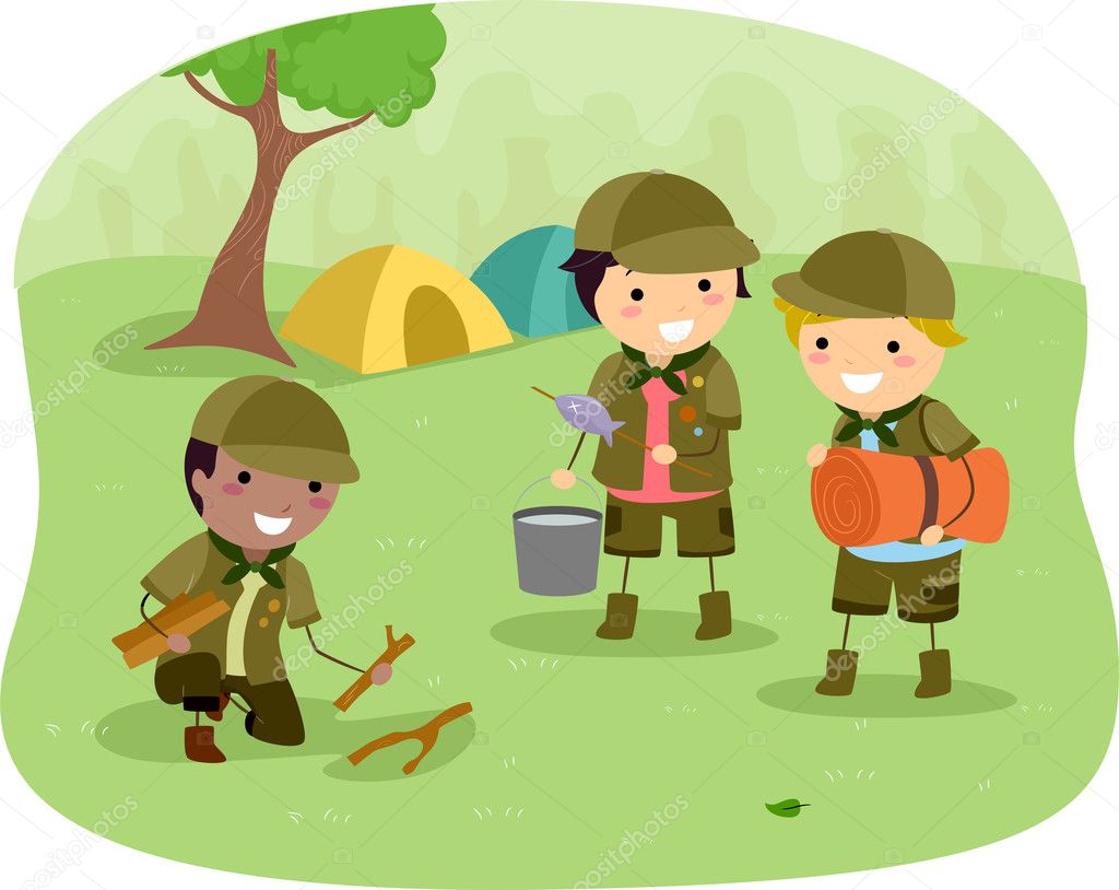Boyscouts on Camping