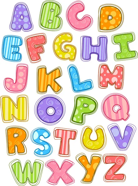 Colorful Alphabet — Stock Photo, Image