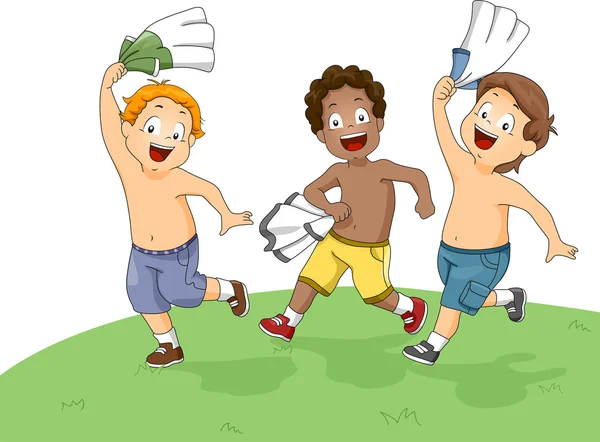 Little Boys Playing on the Field — Stock Photo, Image