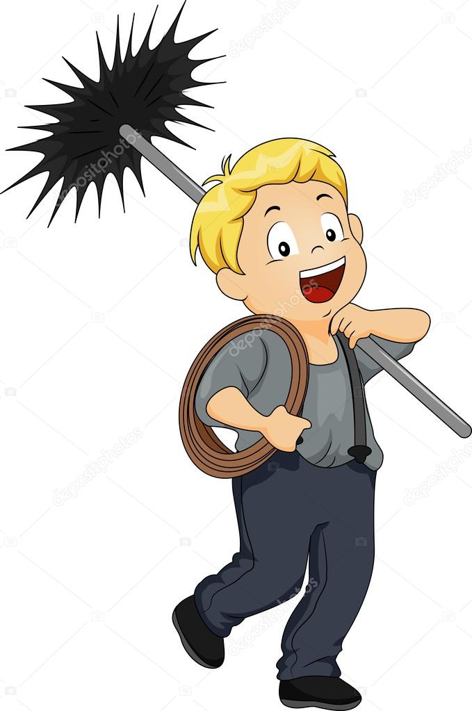 Kid Boy Chimney Sweep Stock Photo by ©lenmdp 27648449