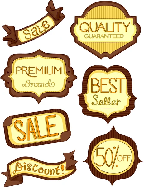 Store Product Labels 3 — Stock Photo, Image