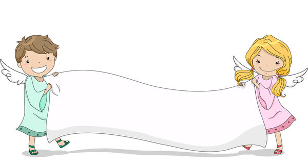 Kid Angels держат в руках бланшированное знамя
