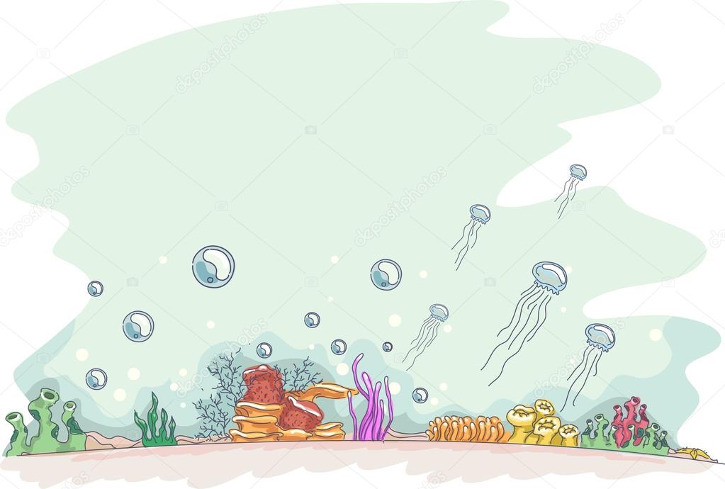 Underwater Sketch Background