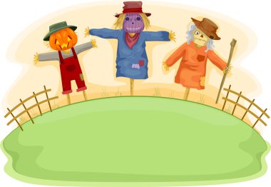 Scary Scarecrows clipart