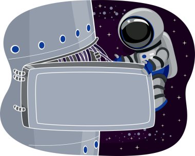 astronot uzay istasyonu bakım