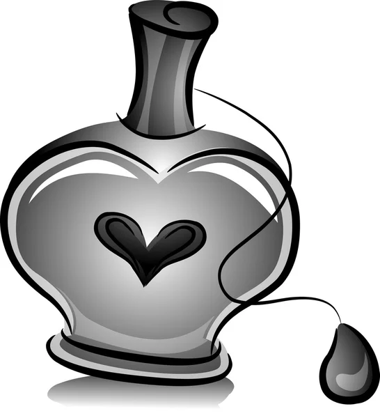 Bottle of Perfume with Ball Spray — Stock Photo, Image