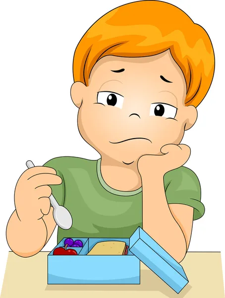 Boy without Appetite — Stock Photo, Image