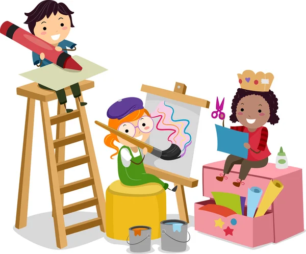 Çöp Adam çocuklar el sanatları yapma