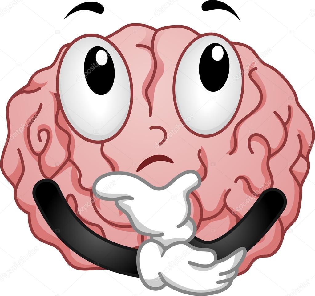 Thinking Brain Mascot