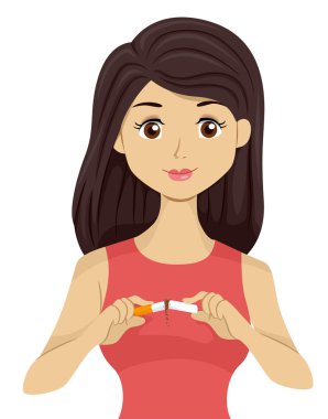 Sigara karşıtı kız