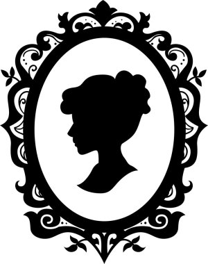 siyah-beyaz cameo