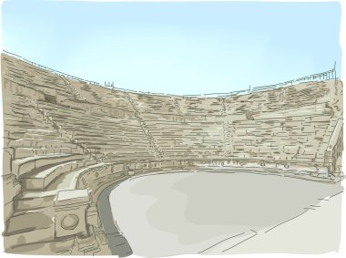 Jerash Ampitheater clipart