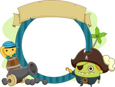 Pirate Monster Theme clipart