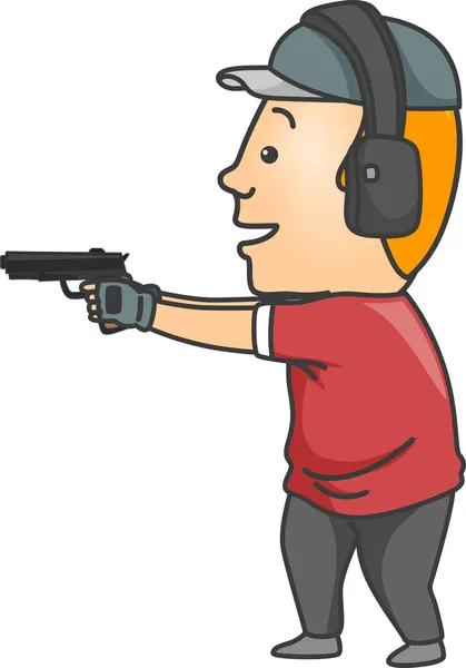 Target Shooting Man — Stock Photo, Image