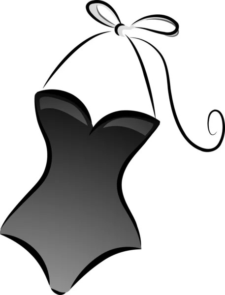 Black and White Swimsuit — Stock Photo, Image