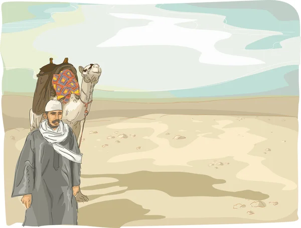 Kamelwüste — Stockfoto