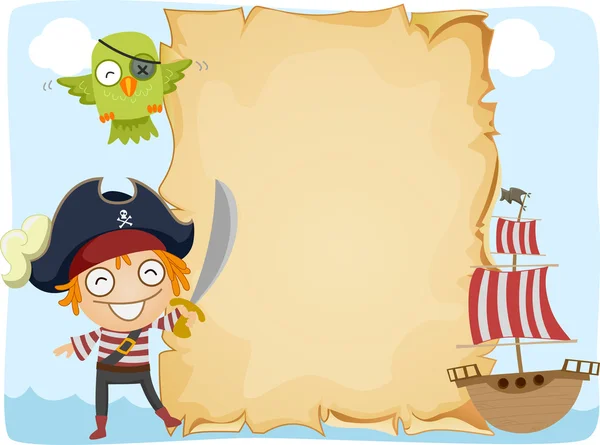 Pirate Paper Background — Stock Photo, Image