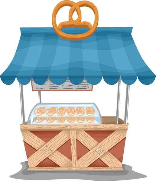 Pretzel Food Cart — Stockfoto