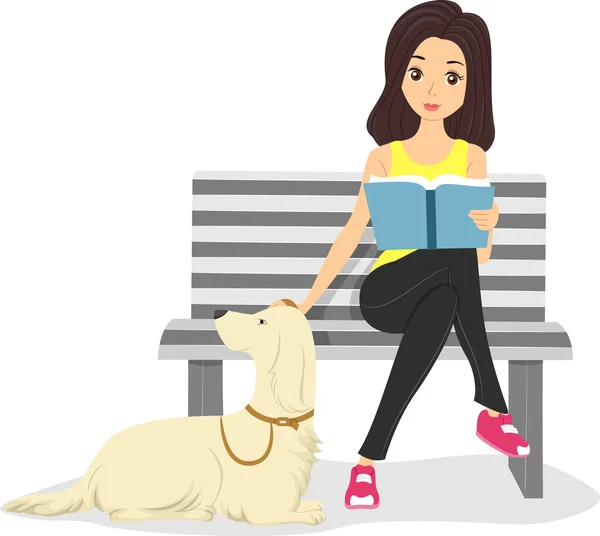 Girl with Pet — Stock Photo, Image