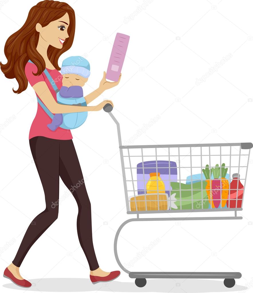 Grocery Mom — Stock Photo © lenmdp 39461271
