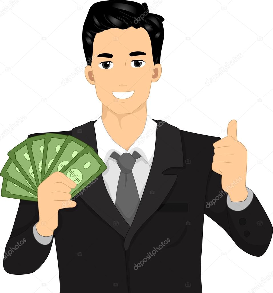 돈을 쥐고 있는 사람 스톡 일러스트레이션 [© AUTHOR_NAME] #39461629, image size:956x1024