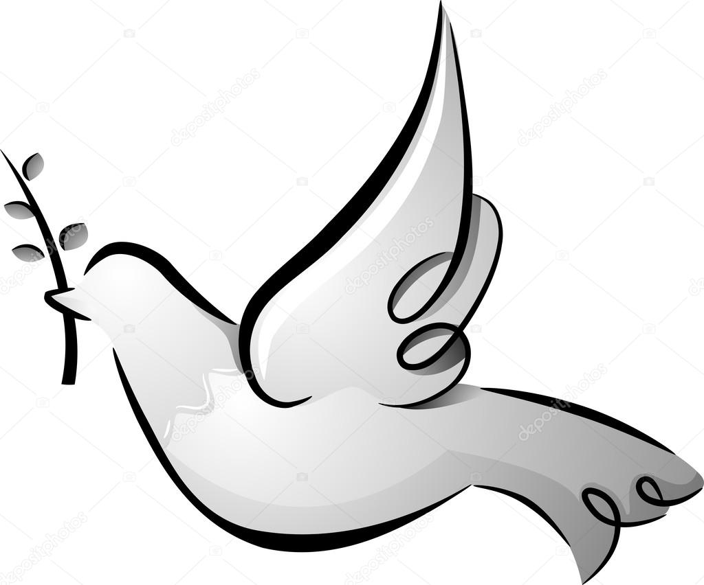 Black and White Dove — Stock Photo © lenmdp 39464847