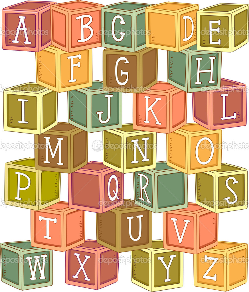 Wooden Blocks Alphabet