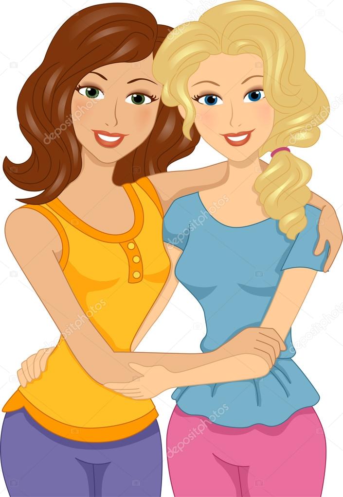 8,646 Best Friends Girls Cartoon Royalty-Free Images, Stock Photos &  Pictures