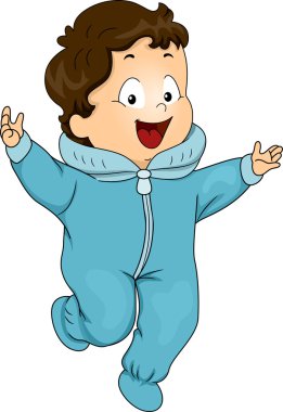 bebek çocuk kış onesie