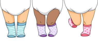 desenli çorap feet