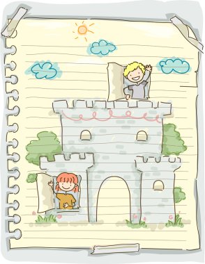 Doodle çocuk Kalesi