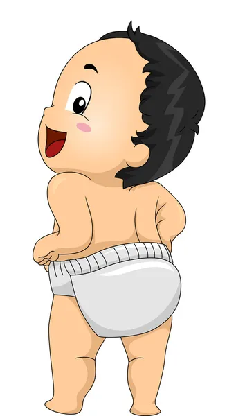 Baby Boy Diaper — Stock Photo, Image