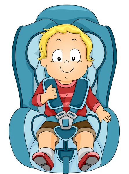 Asiento de coche para niños pequeños — Foto de Stock