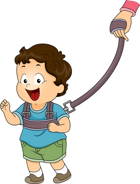 Baby Boy Backpack Leash — Stock Photo, Image