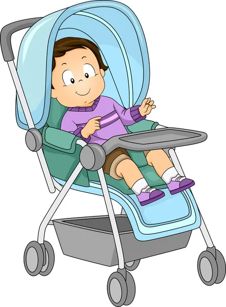 Baby Boy wandelwagen — Stockfoto