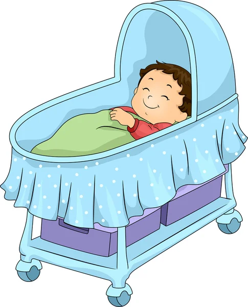 Baby Boy Bassinet — Stockfoto