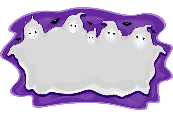 Halloween quadro fantasma — Fotografia de Stock