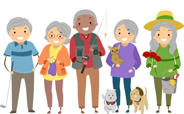 Activités pour les personnes âgées — Photo