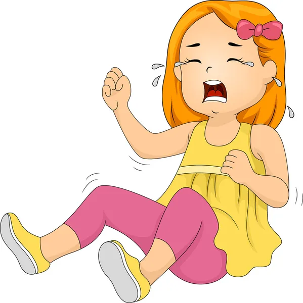 Girl Throwing Tantrum — Stock Photo, Image